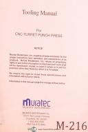 Muratec--Muratec, Wiedemann, CNC, turret Punch Press, Tooling Manual Year (1994)-Tooling-01